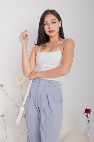 RESTOCK8: Niko Padded Basic Top in White