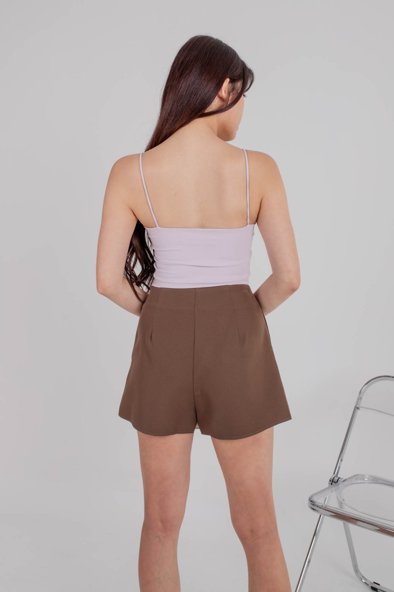 RESTOCK5: Niko Padded Basic Top in Lilac