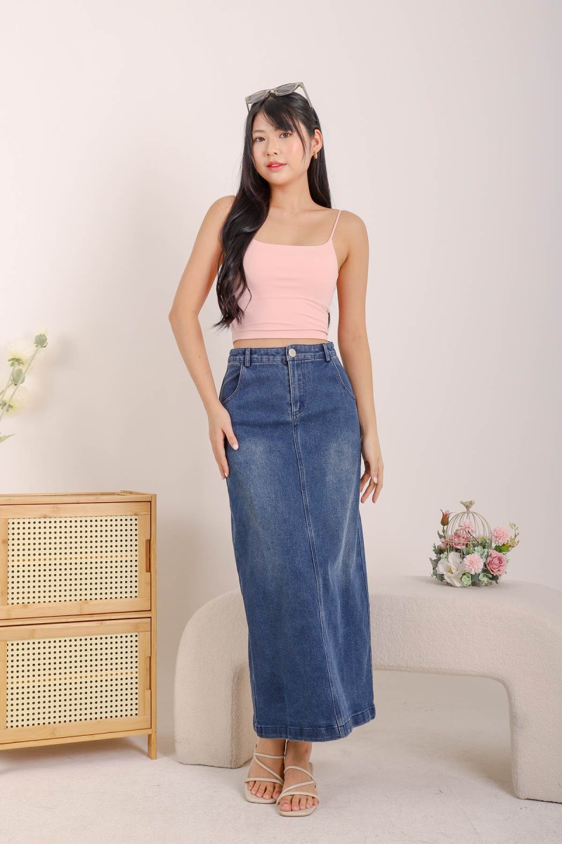 RESTOCK7: Niko Padded Basic Top in Baby Pink