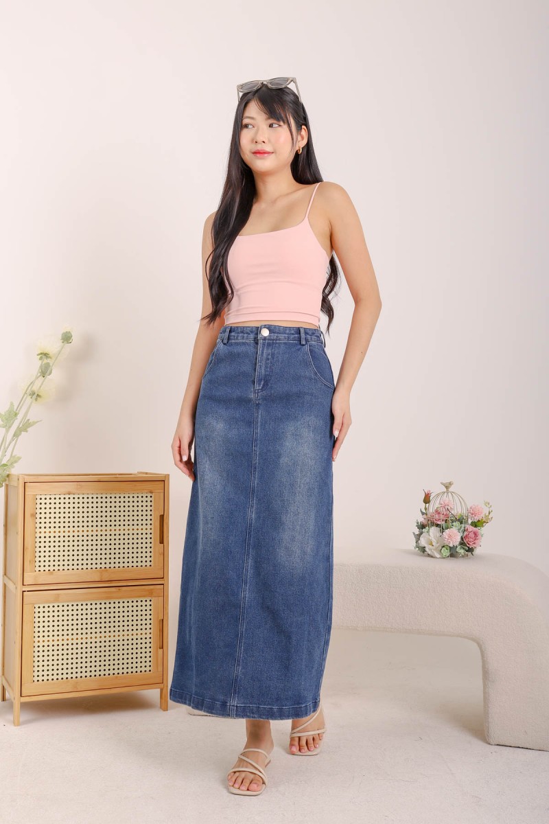 RESTOCK8: Niko Padded Basic Top in Baby Pink