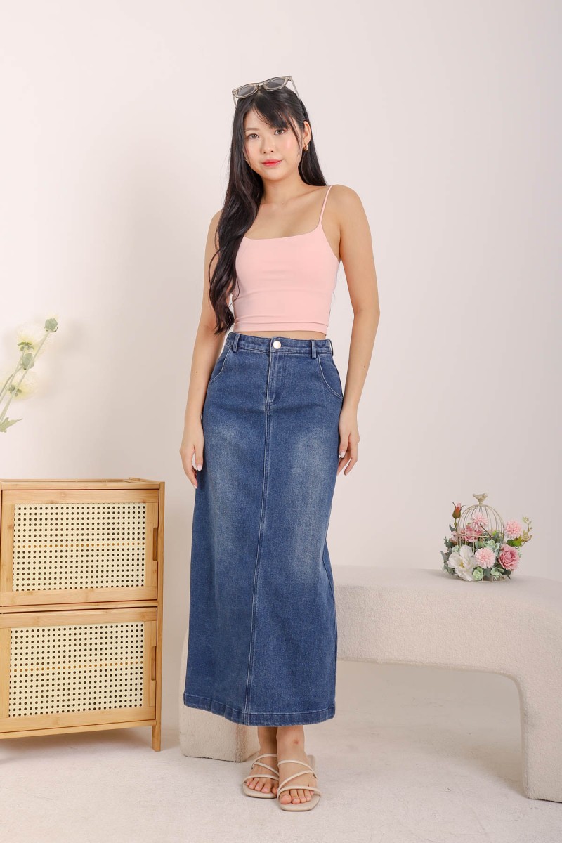 RESTOCK7: Niko Padded Basic Top in Baby Pink