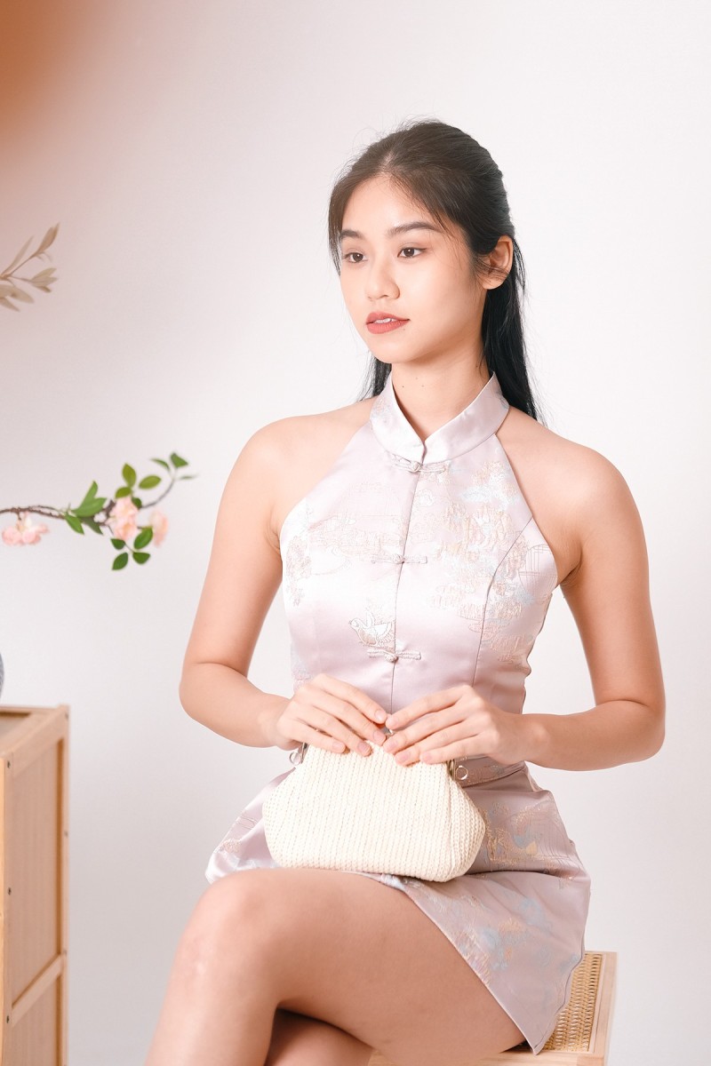 Ziyi Cheongsam Co-ord Set in Pink