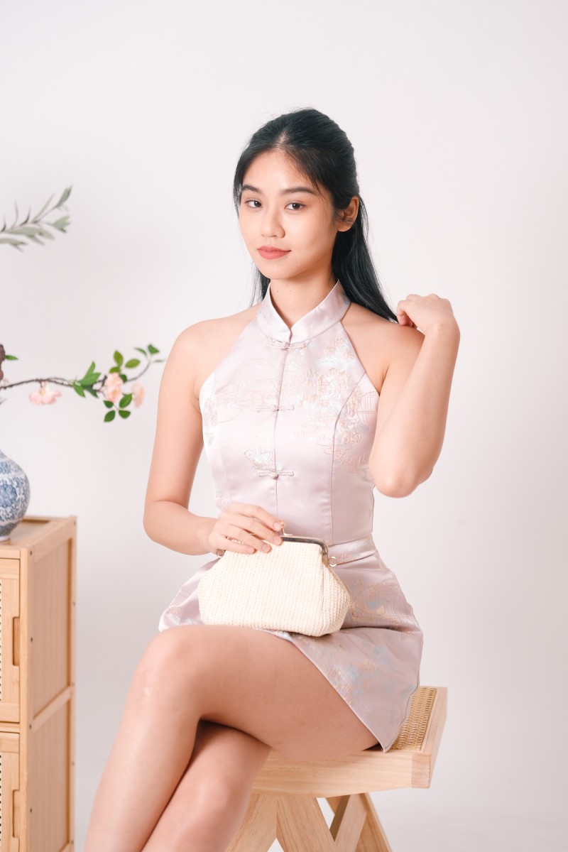 Ziyi Cheongsam Co-ord Set in Pink