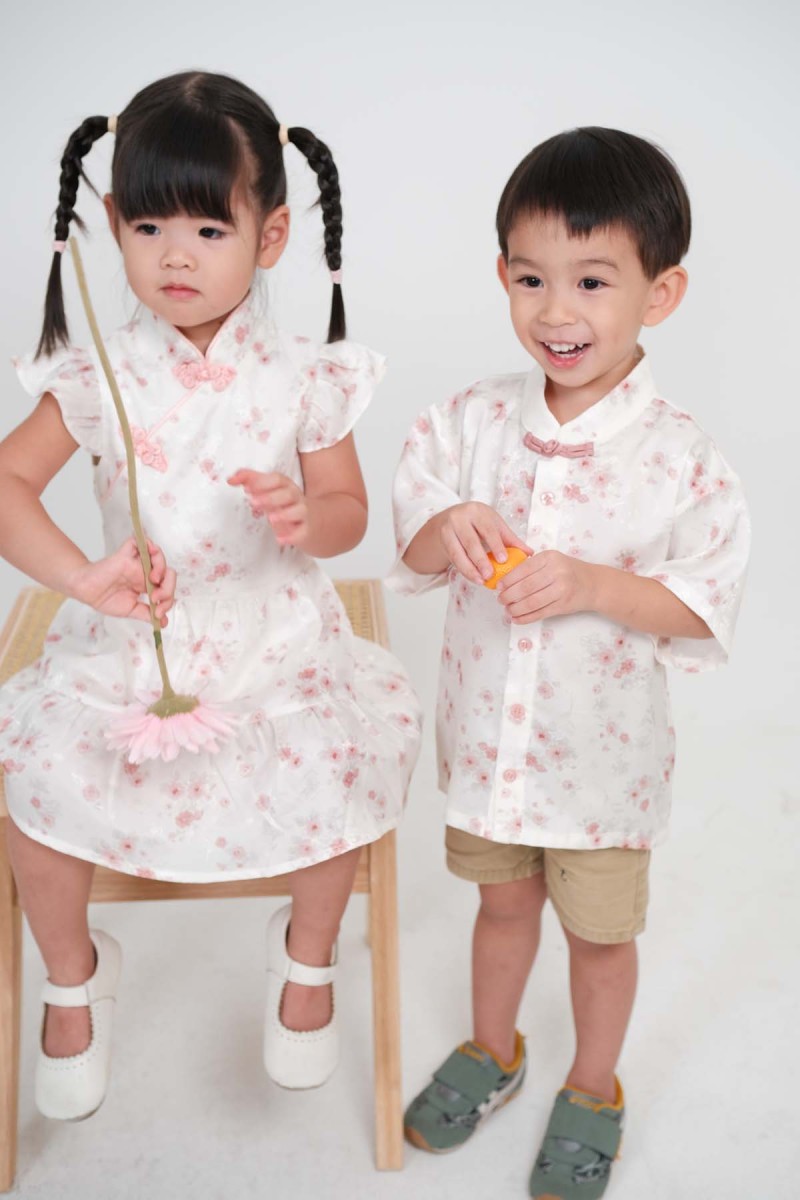 Meadow Junior Floral Shirt in Pink