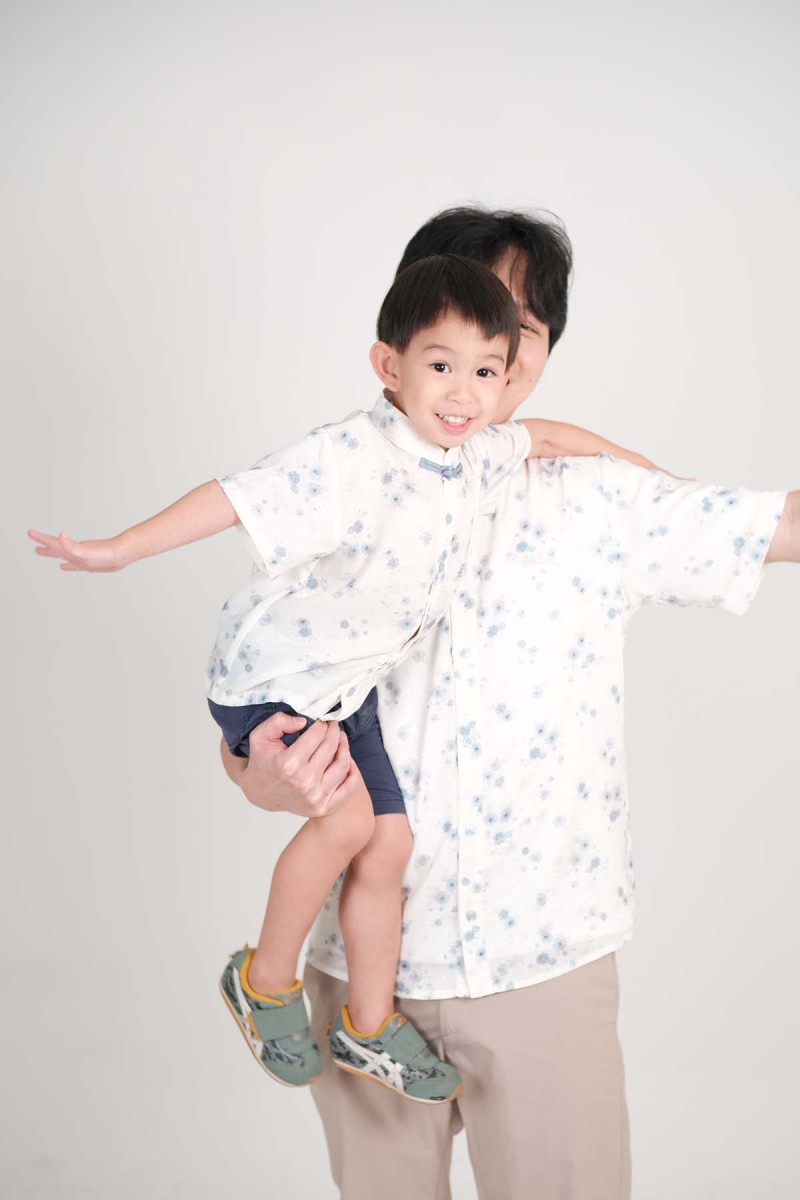 Meadow Junior Floral Shirt in Blue