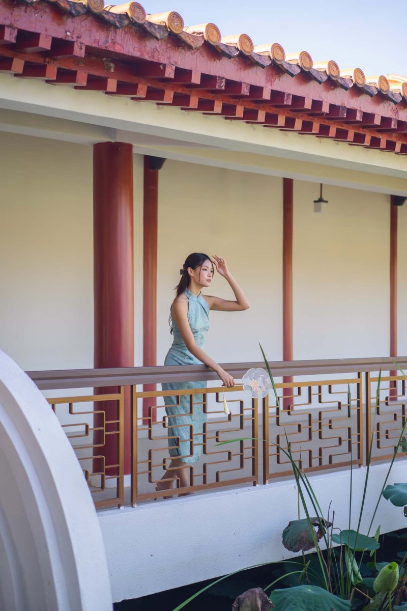 RESTOCK2: Huan Cheongsam Midi Dress in Jade