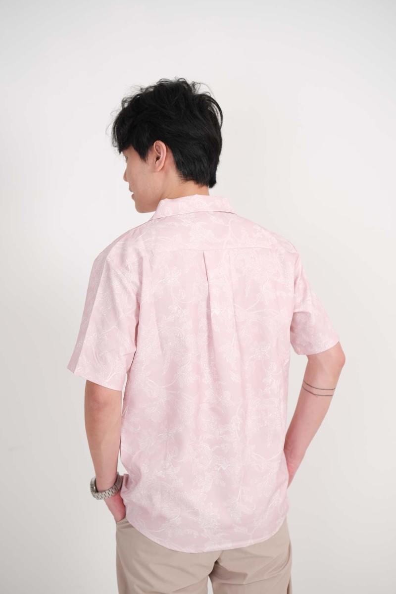 Freesia Floral Button Top in Pink