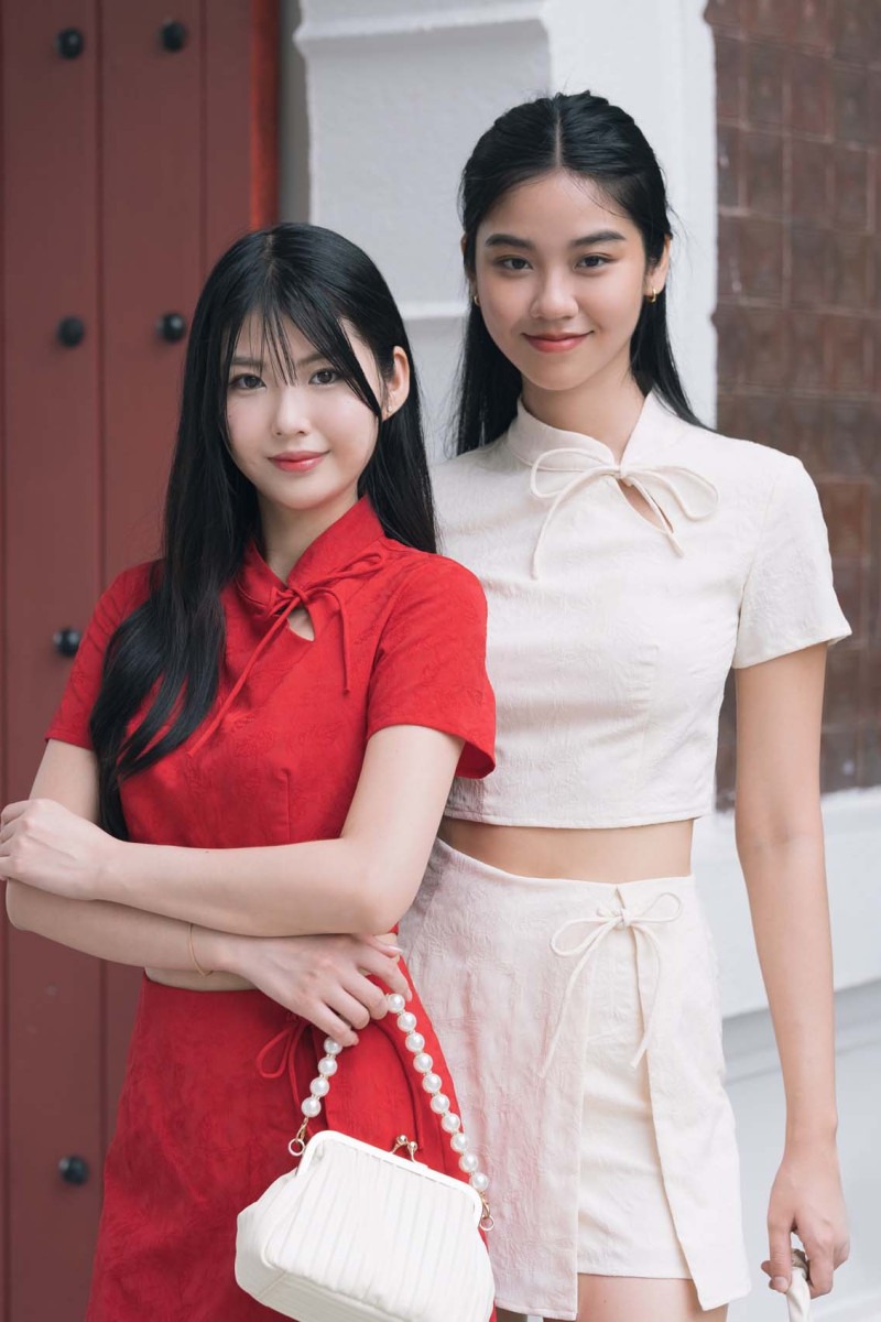 RESTOCK2: Xi Cheongsam Co-ord Shorts in Cream