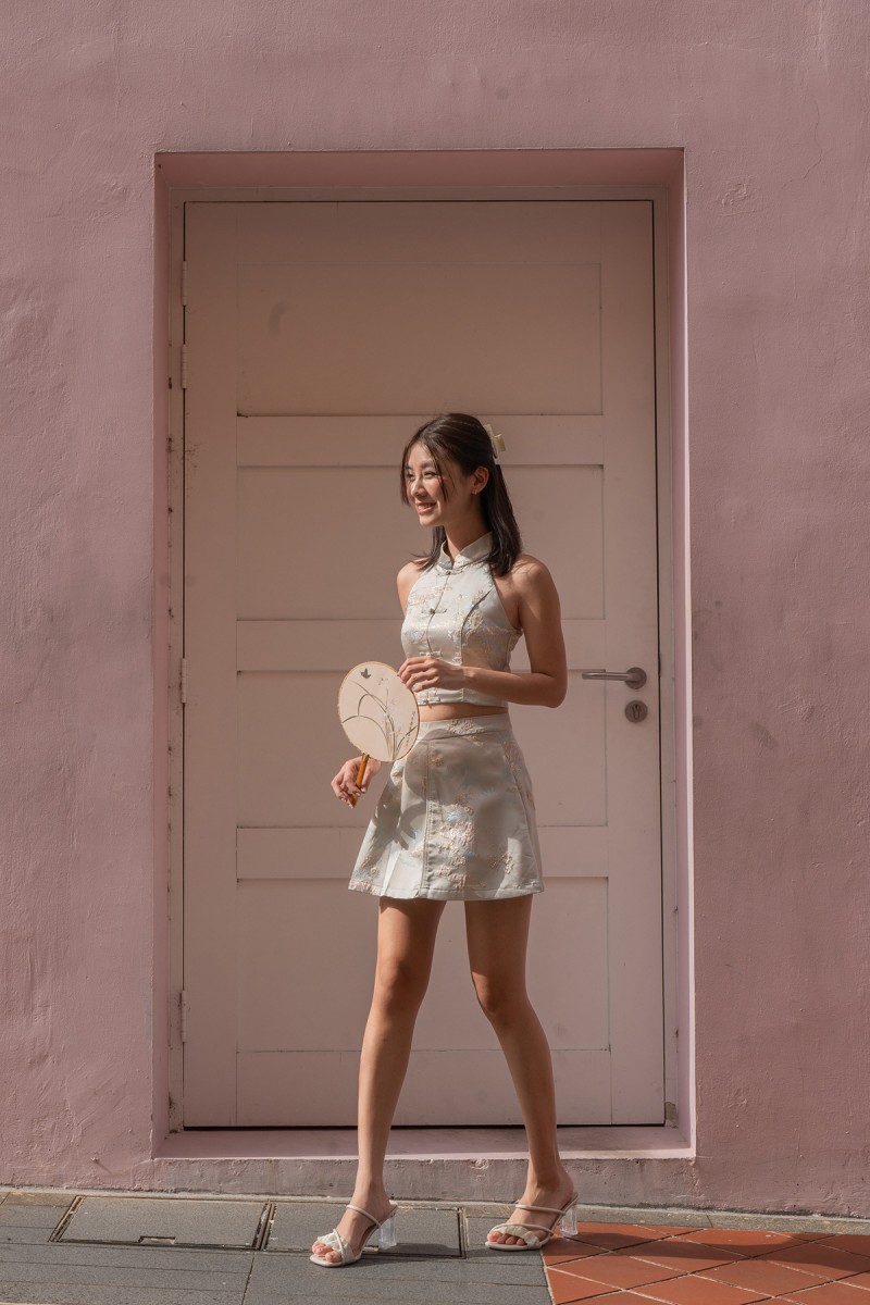 RESTOCK: Ziyi Cheongsam Top in Champagne