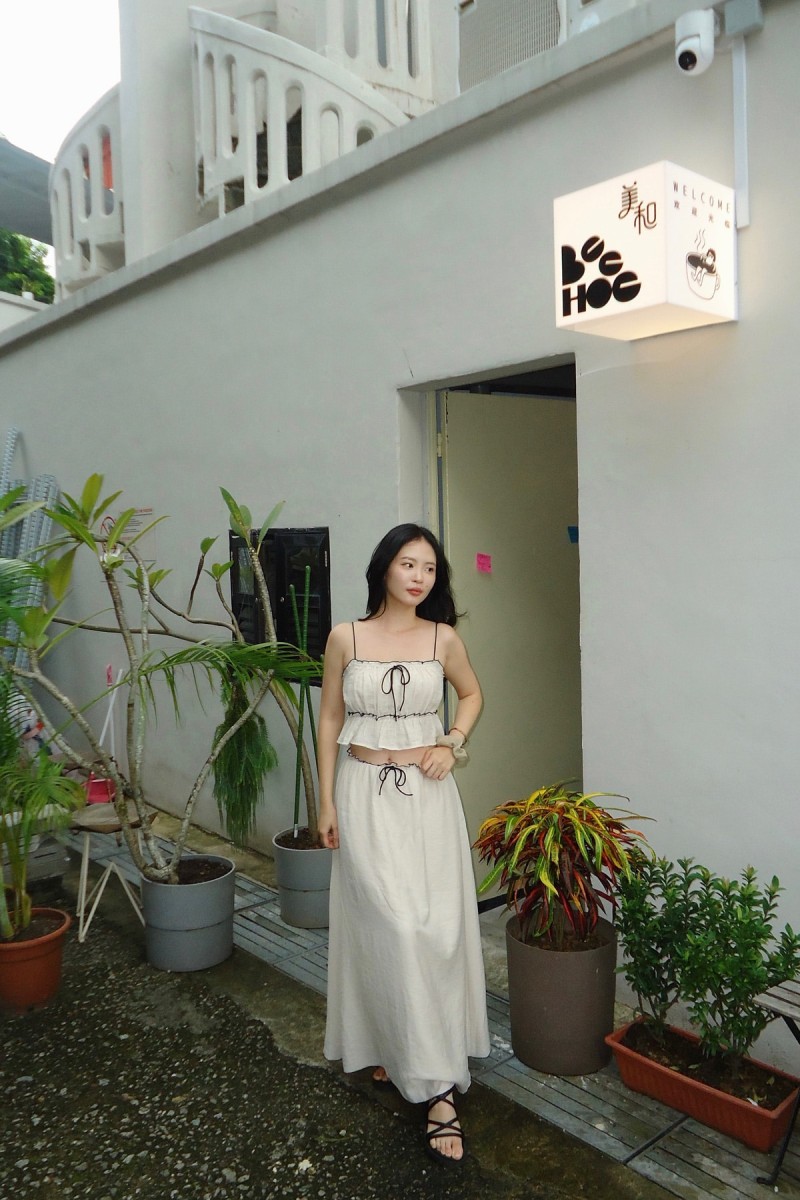RESTOCK: Clara Contrast Ribbon Skirt in Cream