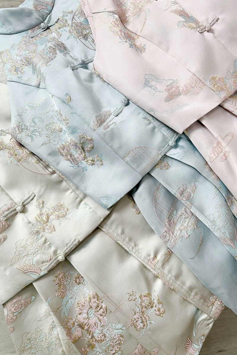 RESTOCK: Ziyi Cheongsam Top in Blue