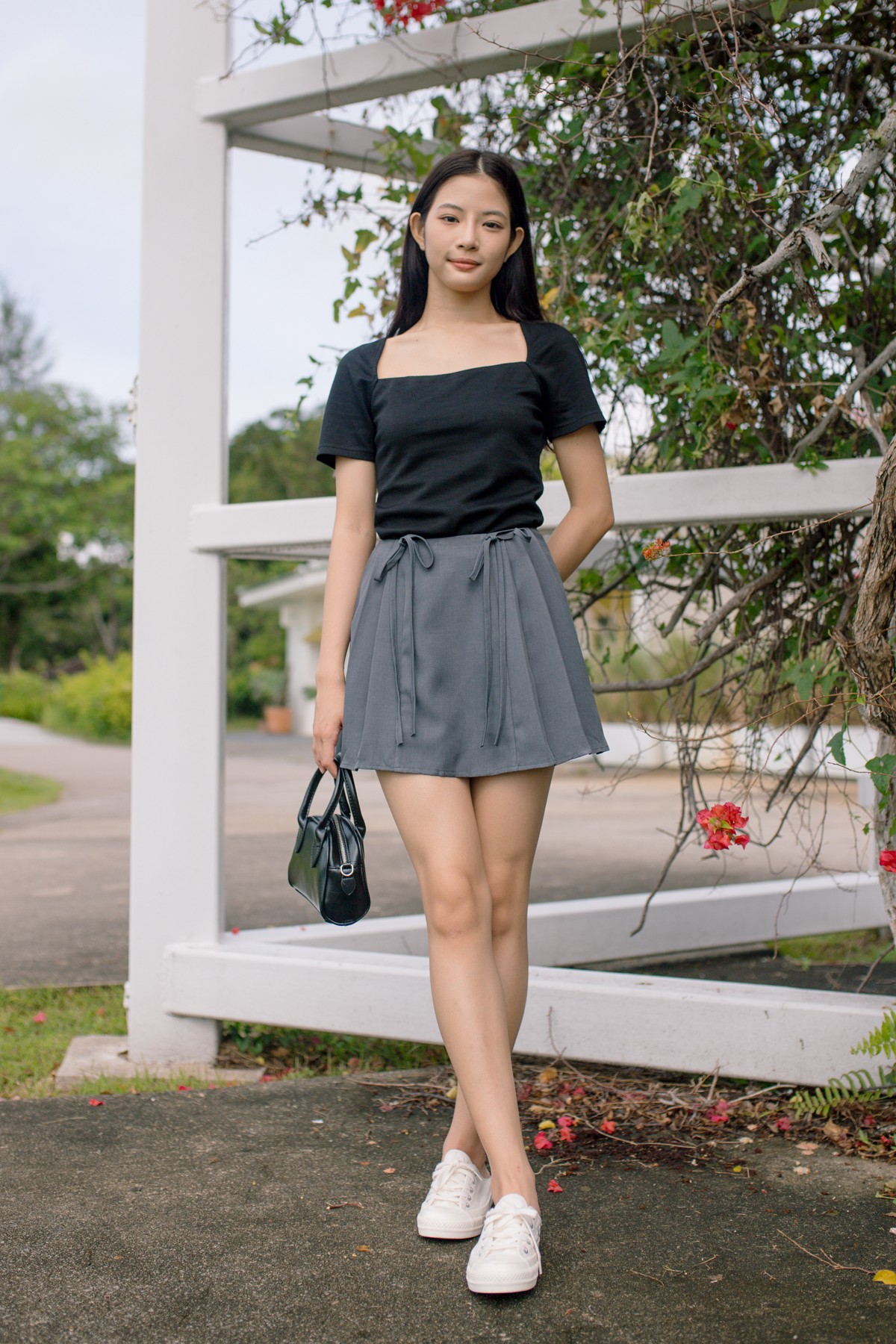 Serve Pleated Ribbon Skorts...