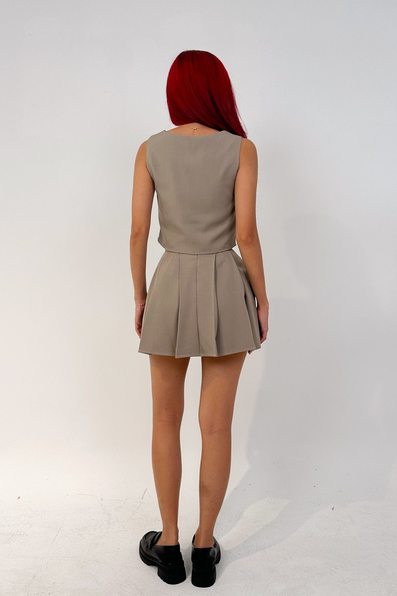 Tavi Tie Ribbon Top in Coffee