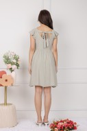 Delyse Tie-Back Babydoll Dress in Sage (MY)