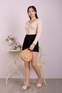 Rihanna Ribbed Cardigan in Sand (MY)