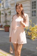 Temptation Tweed Outerwear in Blush (MY)