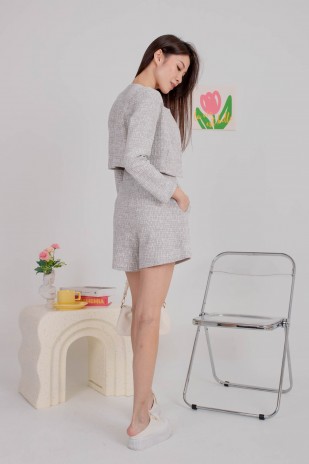 Temptation Tweed Shorts Stone (MY)