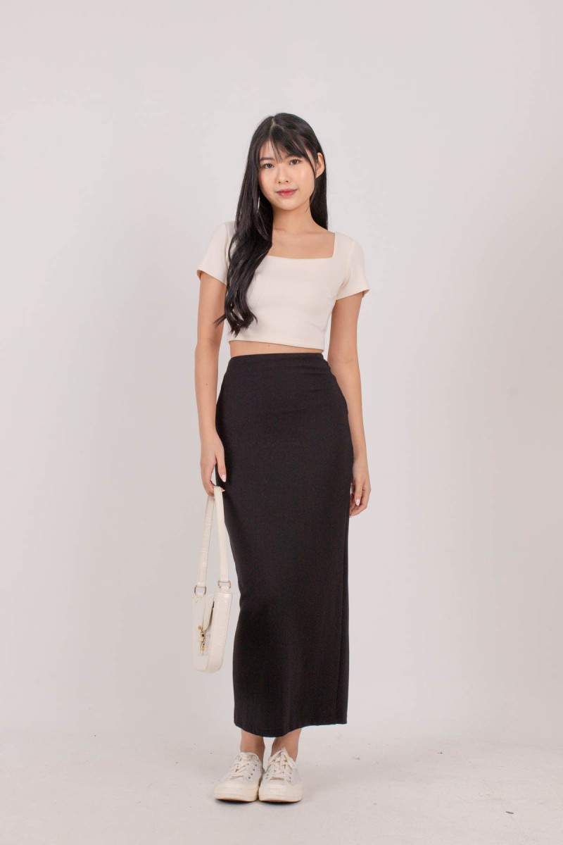 Fantine Maxi Skirt in Black (MY)