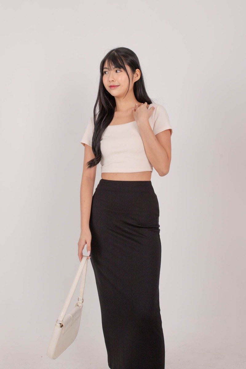 Fantine Maxi Skirt in Black (MY)