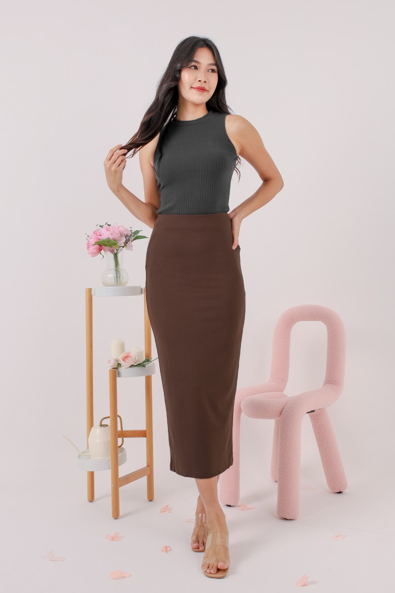 Fantine Maxi Skirt in Mocha (MY)