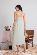 Varice V-Neck Cut-Out Dress in Sage (MY)