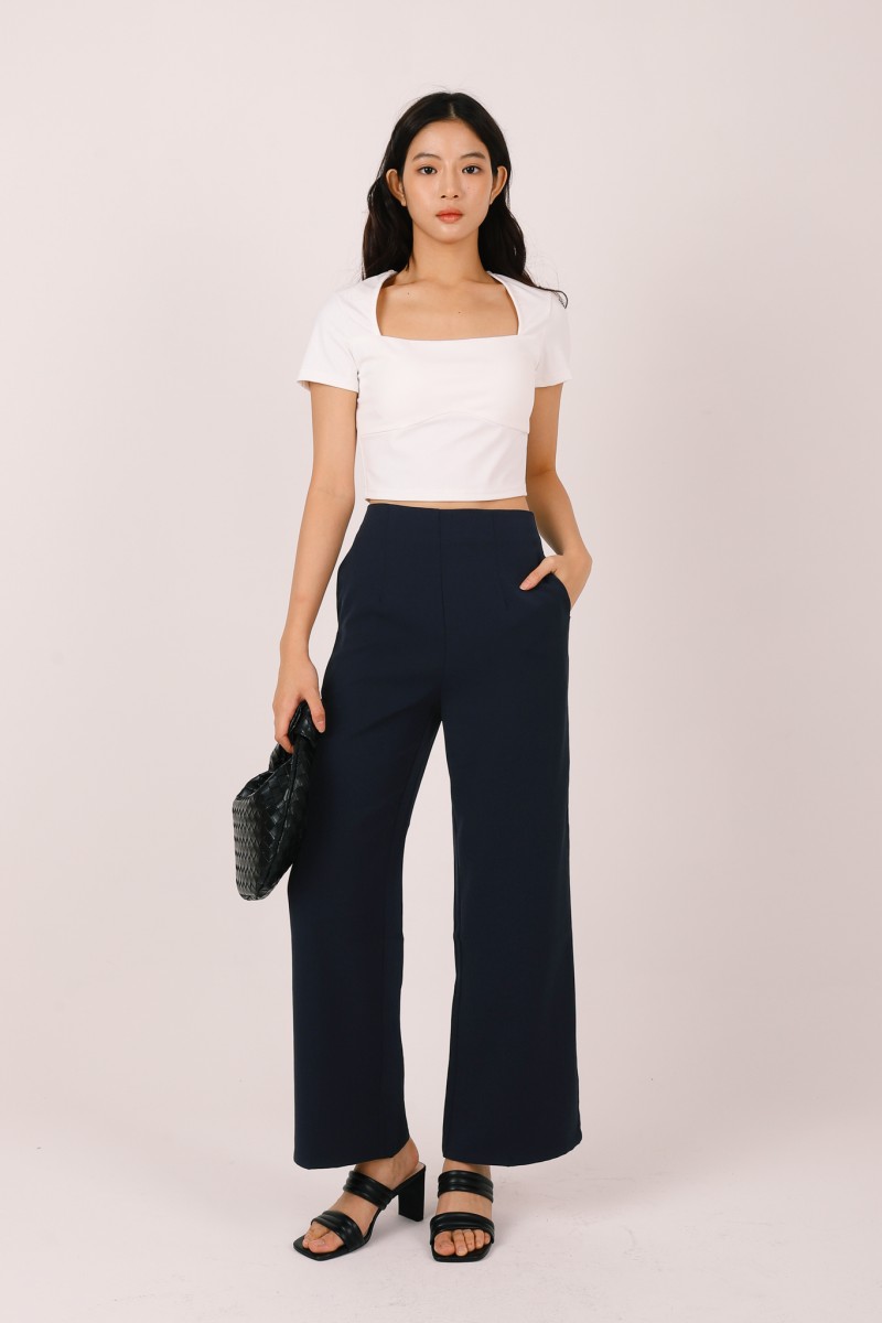 RESTOCK4: Stride Flowy Seamless Pants in Navy