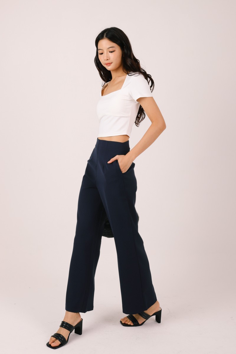 RESTOCK4: Stride Flowy Seamless Pants in Navy