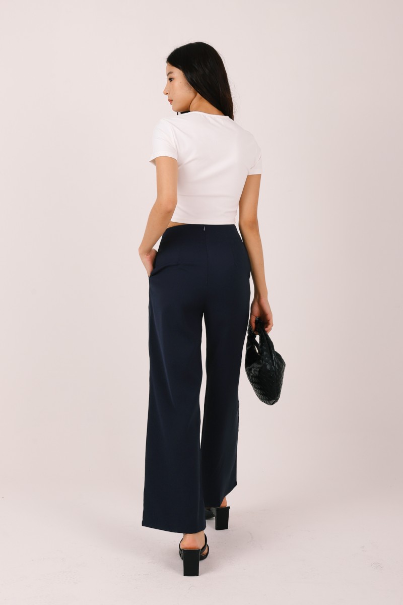 RESTOCK: Stride Flowy Seamless Pants in Navy