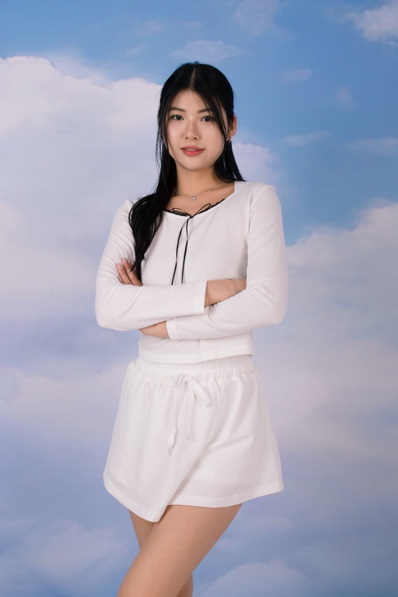 Lilo Lace Tie-Front Loungewear Set in White