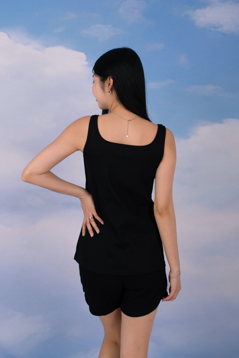 Jodi Padded Lounge Co-Ord Set in Black