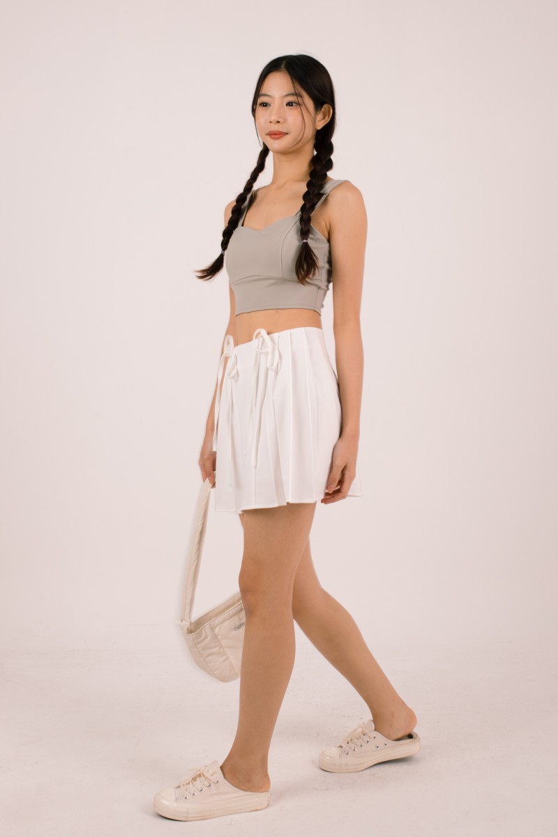 Cirrus Padded Sweatheart Top in Sage