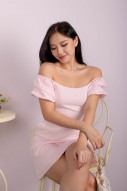 Ellenora Puff Dress in Pink (MY)