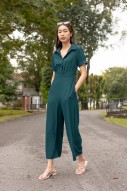 Jonas Button Sleeved Jumpsuit in Teal (MY)