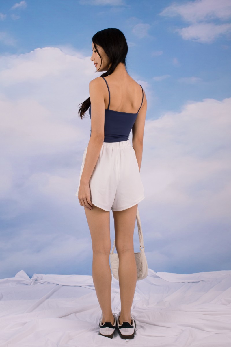 RESTOCK7: Niko Padded Basic Top in Royal Blue