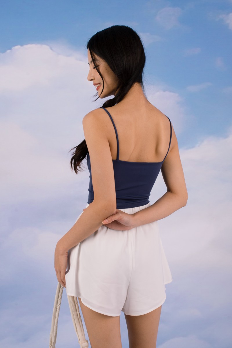RESTOCK7: Niko Padded Basic Top in Royal Blue