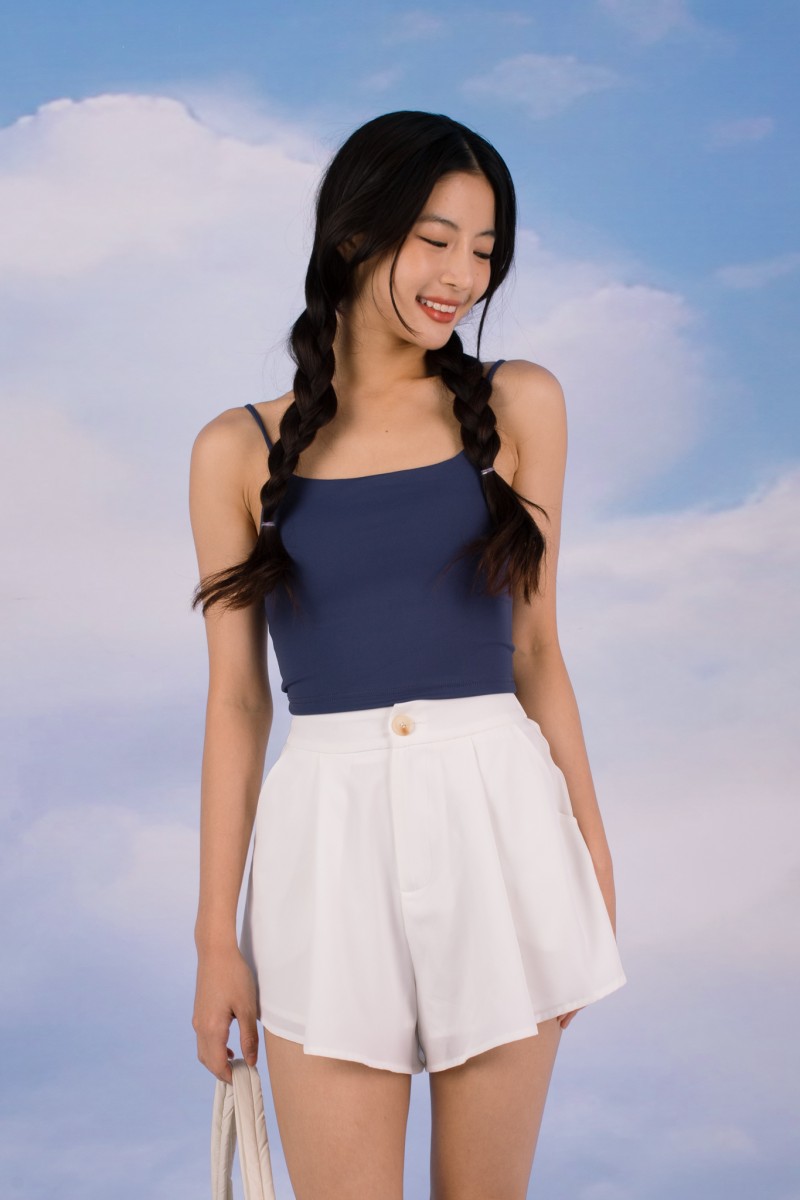 RESTOCK7: Niko Padded Basic Top in Royal Blue
