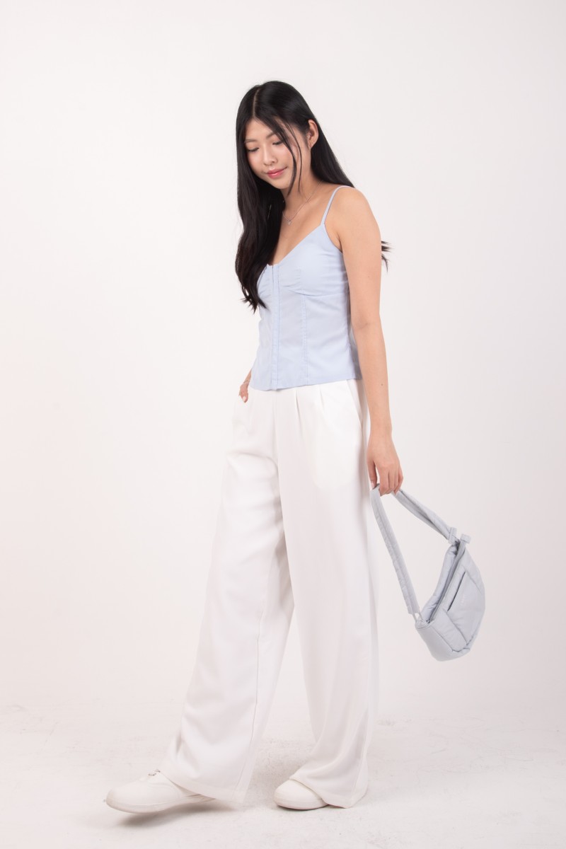 Veyra Wide Leg Pants in White