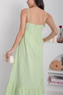 Kaelle Drop-Hem Maxi in Apple Green (MY)