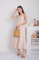 Kaelle Drop-Hem Maxi in Apricot (MY)
