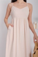 Kaelle Drop-Hem Maxi in Apricot (MY)