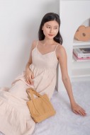 Kaelle Drop-Hem Maxi in Apricot (MY)