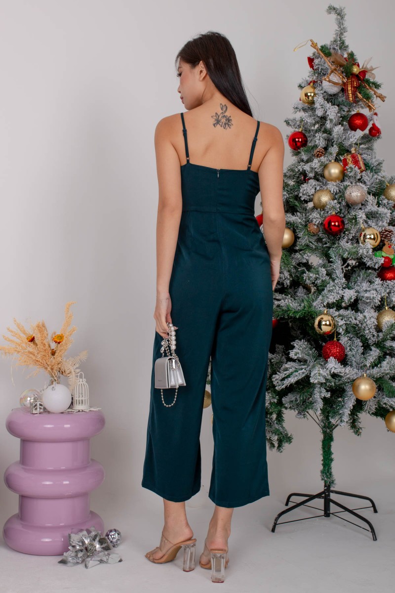 Korelle Pleat Jumpsuit in Teal (MY)