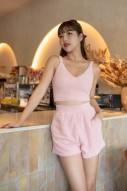 Cloud Furry Shorts in Pink (MY)