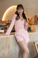 Cloud Furry Cardigan in Pink (MY)