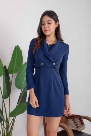 Vann Cut-In Dress in Royal Blue (MY)