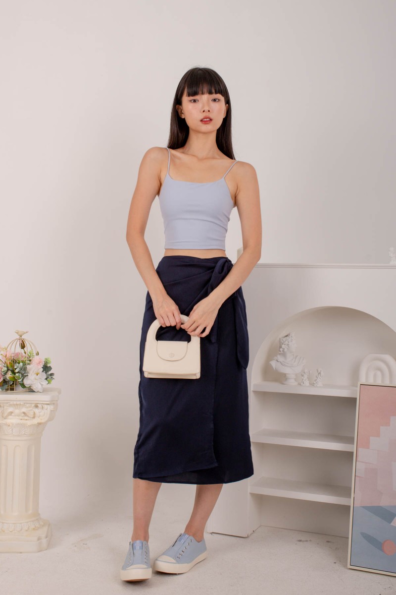 Osiris Wrap Skirt in Navy (MY)