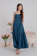Yvalle Drop Hem Maxi Dress in Blue (MY)