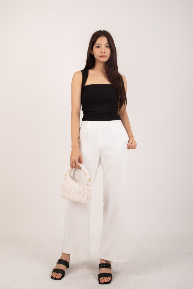 RESTOCK3: Stride Flowy Seamless Pants in White