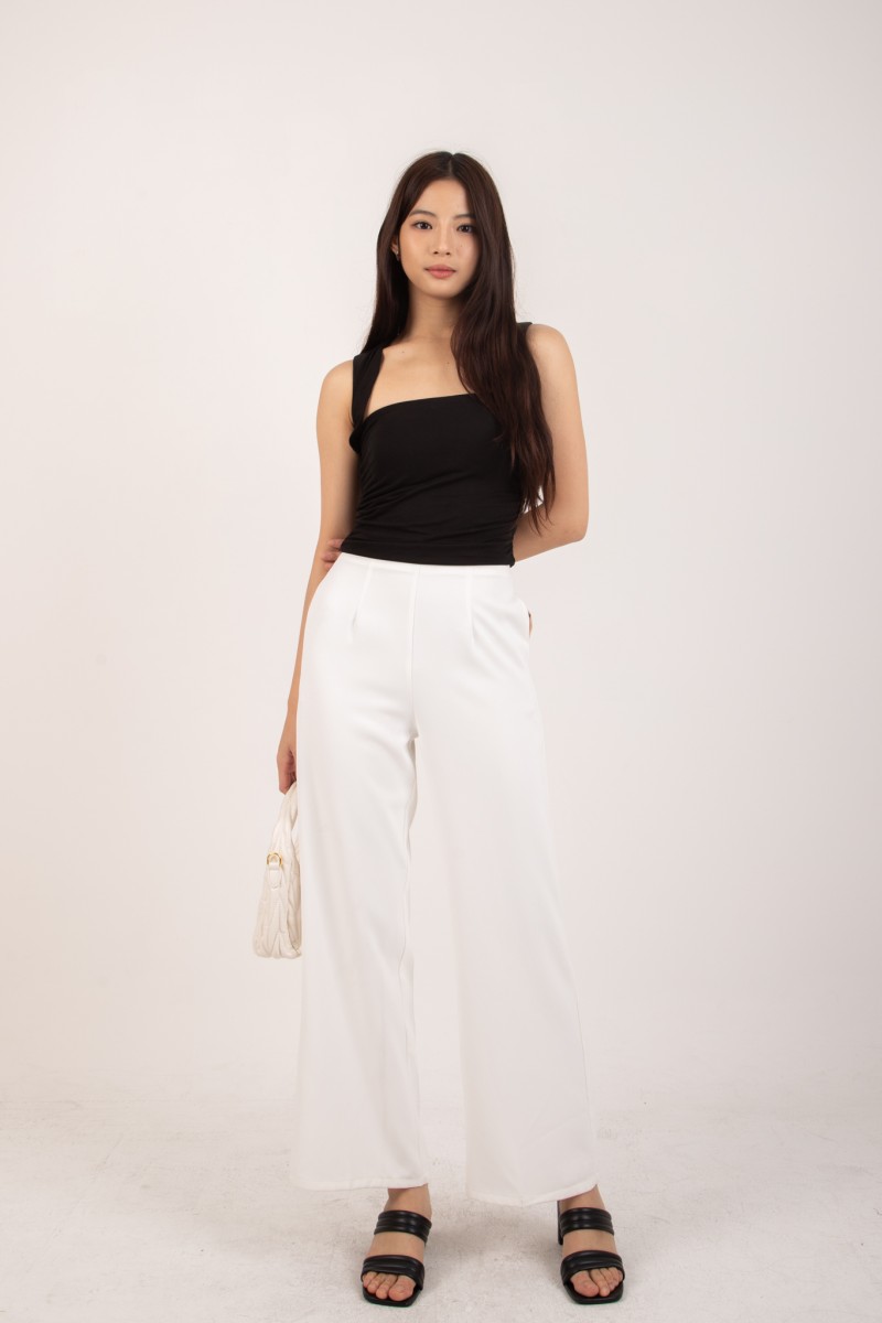 RESTOCK4: Stride Flowy Seamless Pants in White