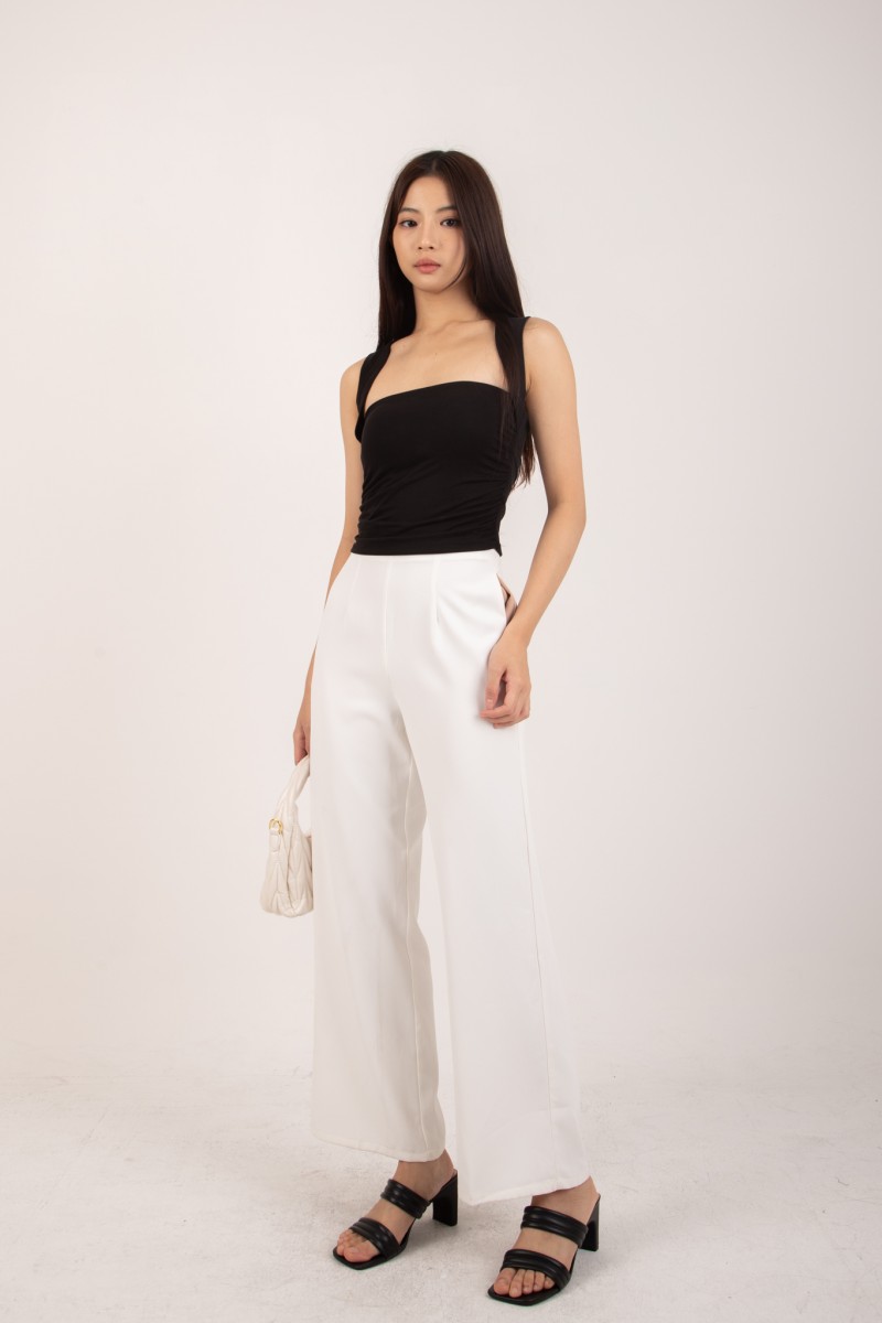 RESTOCK4: Stride Flowy Seamless Pants in White